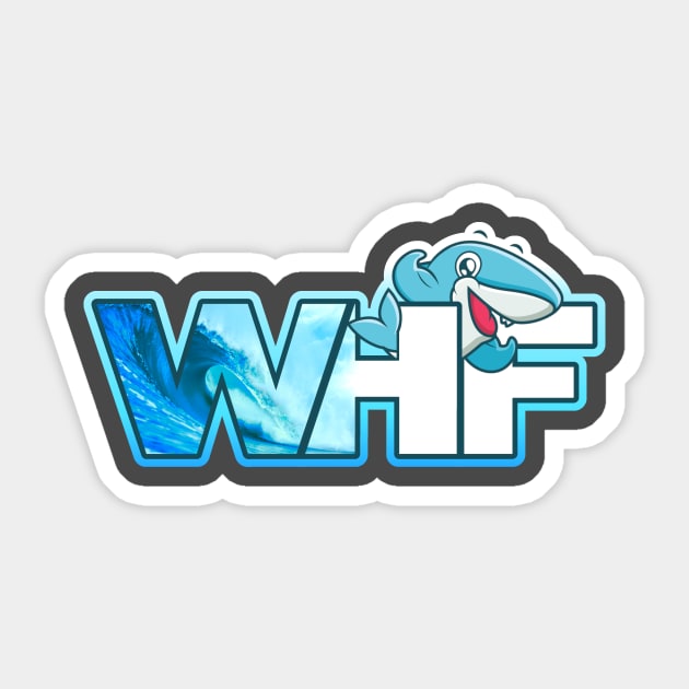 WHF w/ CarbonFin Sticker by WHF